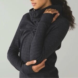 lululemon athletica Black Cowl Neck Sweater